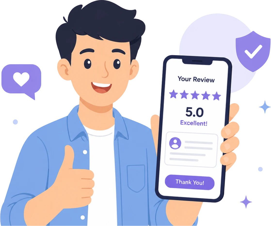 Trust and reviews illustration